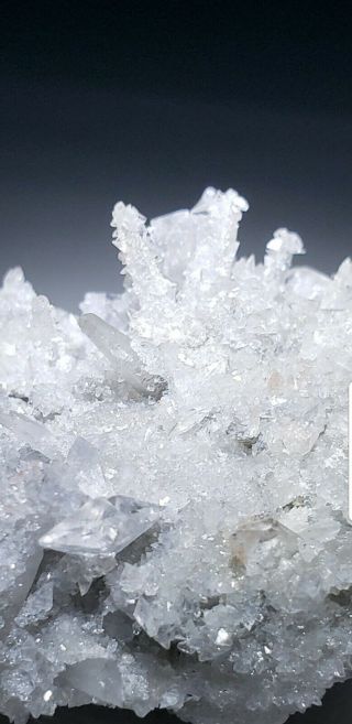 - Fluorescent Calcite On Quartz Crystals On Matrix,  Mine Mexico
