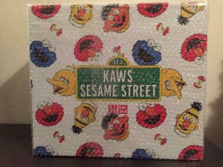 Kaws X Sesame Street Uniqlo Complete Elmo Plush Doll Toy Box Set