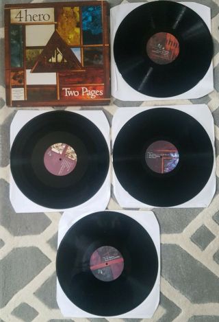 Talkin Loud Two Pages 4hero Vinyl Record.  Rare Uk 1998 4 Lp Set