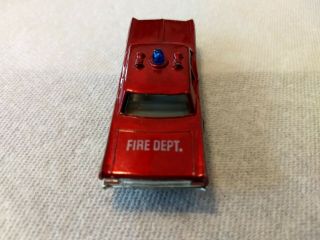 REDLINE HOT WHEELS 1969 FIRE CHIEF CRUISER RED WOW USA 3