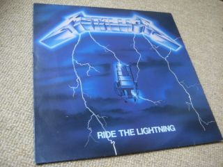 Metallica Ride The Lightning Lp Mfn Uk 1st Press - Audio [ex,  /vg,  ]