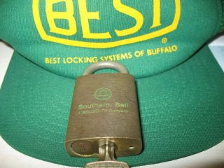 Southern Bell Bellsouth Lock/ Phone Hardware/best Lock/best Padlock/ Telephone.