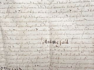 1649 Hurworth County Durham 17th century Vellum Deed Indenture,  extra Document 3