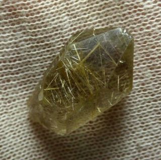 Rutilated Quartz Crystal Point From Brazil - Fully Terminated