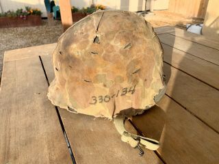 WWII WW2 USMC Korean War Named M1 Helmet Swivel Bail 2