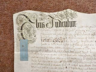 1709 Anstey Leicestershire Queen Anne Vellum Deed Document Indenture