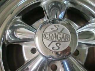 Vintage Cragar SS Rim 15x6 mag wheel 4 3/4 BP 2