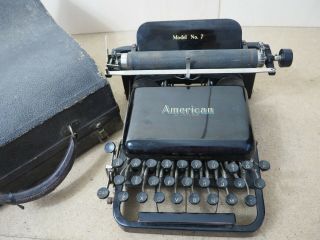 Typewriter AMERICAN 7 Schreibmaschine Antique Vtg machine écrire 打字机 タイプライター 2