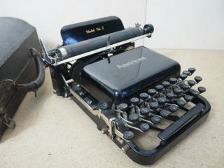 Typewriter AMERICAN 7 Schreibmaschine Antique Vtg machine écrire 打字机 タイプライター 3