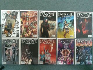 Angel After The Fall 1 - 17,  Annual B - Cover Idw Comics 2007 Full Run Nm - 9.  2