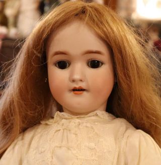 Antique 22 " C1890 German Bisque Doll Handwerck Halbig Dressed Beautifully