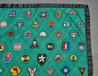 WW2 Era Patch Blanket Rare 82nd 508th Troop Carrier Squadron USMC Airborne Army 2