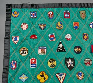 WW2 Era Patch Blanket Rare 82nd 508th Troop Carrier Squadron USMC Airborne Army 3