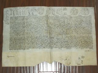 Rare Large Papal Bull Of Pope Clement Xii On Parchment,  Dated 1733