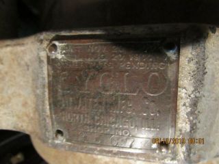 Antique barber pole,  1913 circa,  Atwaters mfg co,  chicago,  il.  cyclo model 2