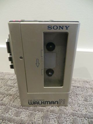 Vintage Sony Walkman Wm - F1 Fm Radio Cassette Player Clip Japan Tested/working