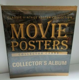 Classic Vintage Movie Posters Trading Card Album Binder Brown Vintage Design