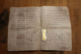 1672 Royal King Louis Xiv Signature Historical Document Gold Enlum.  Malraux Coll