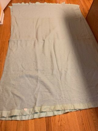 Vintage 100 Acrylic Thermal Blanket Jcpenney Sage Green Twin