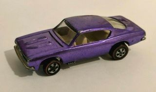 Vintage Hot Wheels Redline Custom Barracuda Usa - Metallic Purple Plum Cuda