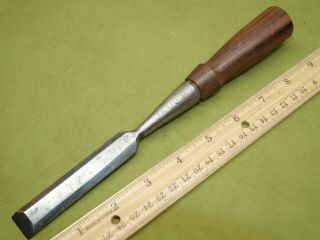 Old Woodworking Carpenter Tools Vintage Pexto 3/4 " Bevel Edge Socket Chisel