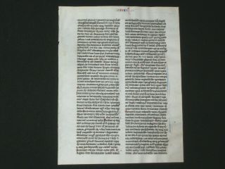 RARE 13th Century Vellum Medieval Manuscript Bible Leaf,  Book of Judges,  c.  1250 3