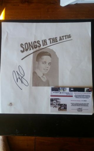 Billy Joel {autograph} " Songs In The Attic " Sheet Music Ace Certified