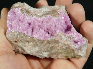 A Big 100 Natural Cobalto Calcite Crystal Cluster From The Congo 294gr e 3