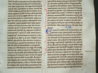 RARE 13th Century Vellum Medieval Manuscript Bible Leaf,  England,  c.  1260 3
