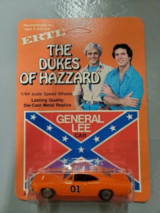 Vintage 1981 Ertl Dukes Of Hazzard General Lee Diecast 1/64 Unpunched Rare