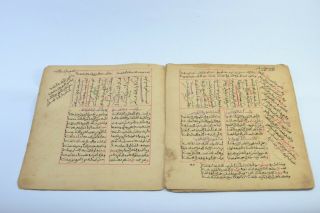 1477 Manuscript Interpretation Koran Islamic Meaning Handwritten Quran 24 Pages