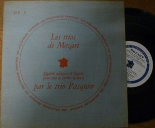 Trio Pasquier / Mozart Adagios & Fugues / Les Discophiles Francais