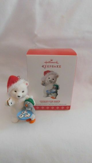 Hallmark 2017 Snowball And Tuxedo Cookies For Santa 17 In Series Ornament