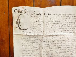 1691 Warwickshire Watermill 17th Century Vellum Deed Document Indenture