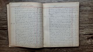 Circa 1860 Handwritten Diary Italy Rail Foot & Boat Famous American Author139pp