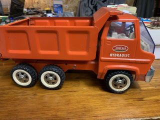Vintage 1970 Tonka Toys Orange Gas Turbine Hydraulic Dump Truck 2585