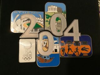 Athens 2004 Olympics Limed Edition Sports 5 Piece Puzzle Olympic Pin Set