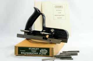Vintage Stanley 248a Weatherstrip Plane Nos In The Box Seven Cutters 238,  248a