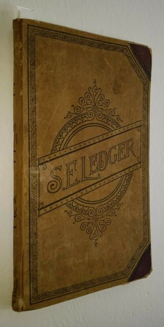 ANTIQUE HANDWRITTEN LEDGER SPARTANBURG COUNTY SC Woodruff/Cotton/Diary/Log Book 2