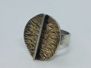 Anton Michelsen Denmark Vintage Mid Century Modern Sterling Silver Ring Size 6