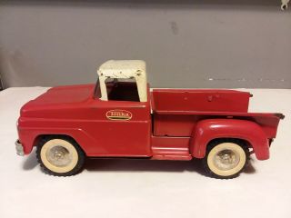 Vintage Tonka Red Ford Stepside Pickup Truck Steel Toy 12 1/2 " Long