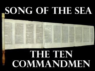 Small Torah Scroll Bible Manuscript Fragment 150 Yrs Europe Exodus 14:7 - 25:4