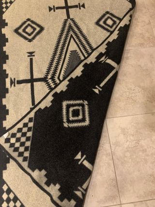 PENDLETON Wool Blanket Beaver State Indian Native Aztec Geometric 43”x 71 