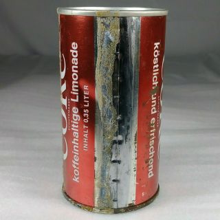 Old Coca Cola Diamond Bottle Pull Tab Top Soda Can Scarce German Vanity Lid 3
