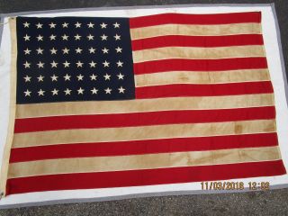 Wwii Pt Boat American Flag From Elco Bayonne N.  J.  Authentic Documented Ec Rare