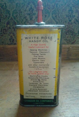 Vintage White Rose Handy Oiler 3