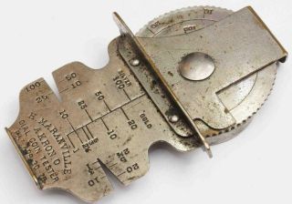 1878 Antique Maranville Dial Coin Tester Scale - Counterfeit Gold Coin Detector