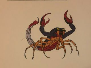 (d&d) Dungeons And Dragons Cartoon Cel - - Model Sheet - - Giant Scorpion - Rare