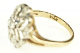 10K Diamond Order of the Eastern Star Symbol Ring Size 7.  25 Yellow Gold 47 3