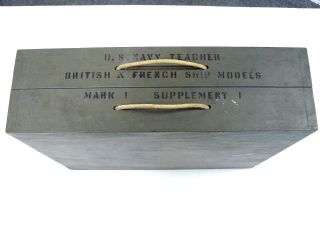 Wwii Us Navy Ship Silhouette Recognition Teacher British French & 11 Ship Models